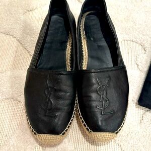 Stunning Black Saint Laurent Espadrilleswith dust bags